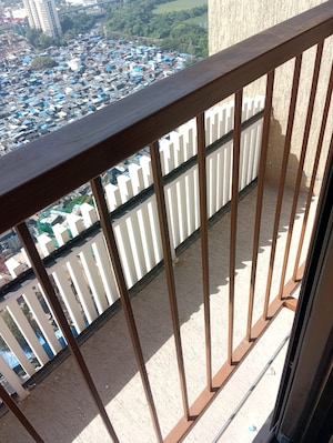 Balcony in 2 BHK Apartment at Chandak 34 Park Estate, Goregaon West – for Rent