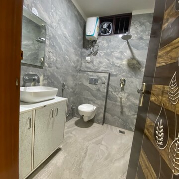 Bathroom in 3 BHK Builder Floor at Chattarpur – for Rent