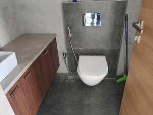 Bathroom in 3 BHK Apartment at Kadambari CHS Andheri, Andheri East – for Rent