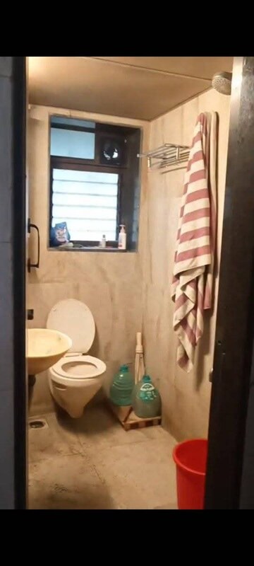 Bathroom in 1 BHK Apartment at Sagar CHS Worli, Worli – for Rent