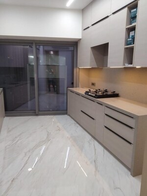 Kitchen in 4 BHK Apartment at Lodha The World Towers World One Tier 2, Worli – for Rent