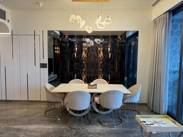 Dining area, worli 4 Bedroom 3600 Sq.Ft. Apartment In Worli Mumbai 9305434