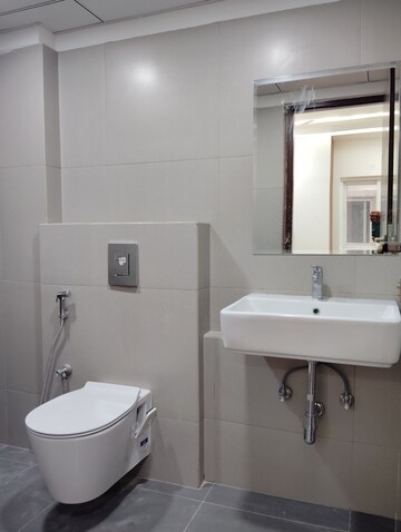 Bathroom in 3 BHK Apartment at Poulomi Avante, Kokapet – for Rent