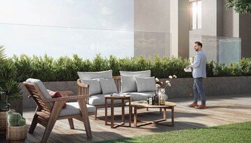 Balcony in 4 BHK Apartment at Godrej Skyline, Koregaon Park – for Sale