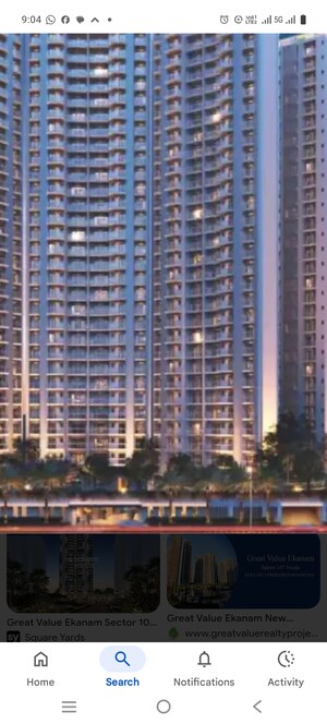 3 BHK Apartment For Sale in Great Value Ekanam, Sector 107