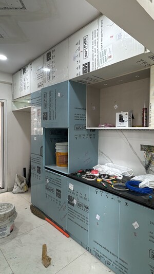 Kitchen in 3 BHK Apartment at Rajapushpa Provincia, Narsingi – for Rent