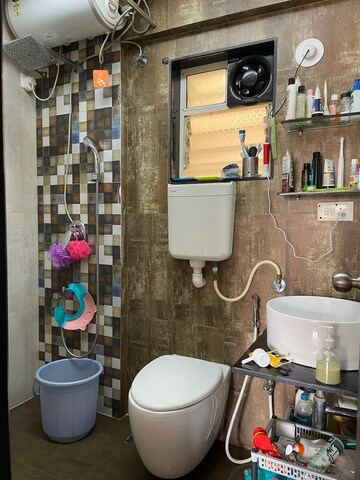 Bathroom in 3 BHK Apartment at Bhusari Colony – for Rent