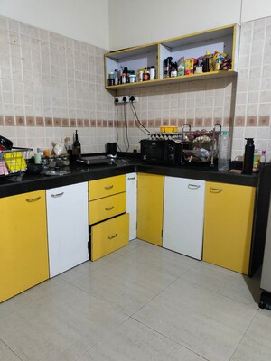 Kitchen in 1.5 BHK Apartment at Uma Sparta, Ghodbunder Road – for Rent