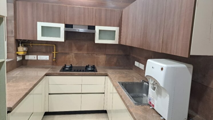 Kitchen, lajpat nagar 4 3 Bedroom 1600 Sq.Ft. Builder Floor In Lajpat Nagar 4 Delhi 9305912