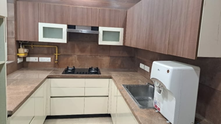 Kitchen, lajpat nagar 4 3 Bedroom 1600 Sq.Ft. Builder Floor In Lajpat Nagar 4 Delhi 9305912