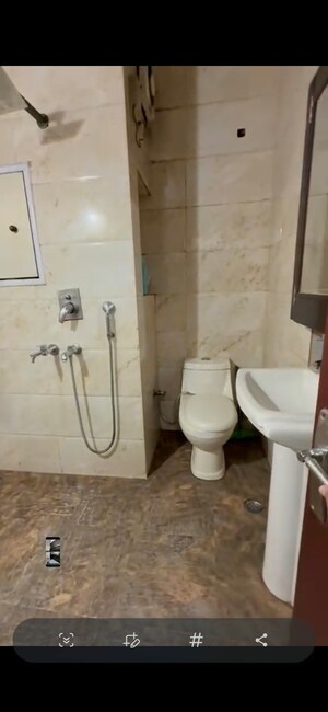 Bathroom in 2.5 BHK Apartment at Puri PP City Centre, Pitampura – for Rent
