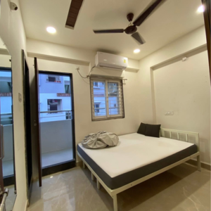 Bedroom in 1 BHK Apartment at Hari Priya Kondapur, Masjid Banda – for Rent