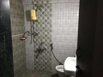 Bathroom in 2 BHK Apartment at Rahul Atul Nagar CHS, Warje – for Rent