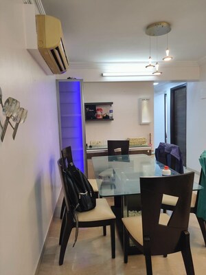 Dining area in 3 BHK Apartment at Lake Primrose, Powai – for Rent