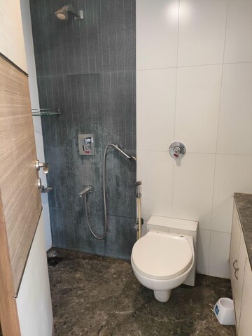 Bathroom in 3 BHK Apartment at Lake Primrose, Powai – for Rent