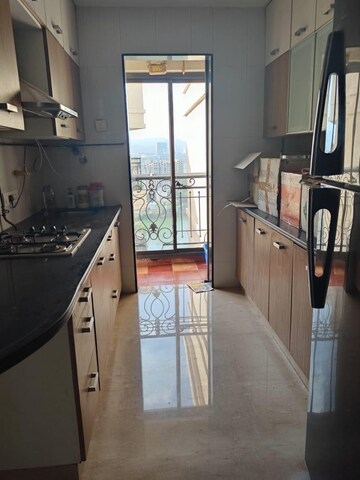 Kitchen in 3 BHK Apartment at Lake Primrose, Powai – for Rent