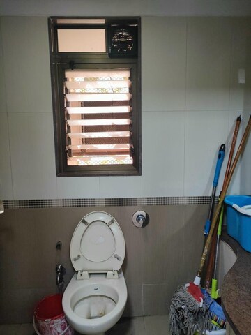 Bathroom in 3 BHK Apartment at Lake Primrose, Powai – for Rent