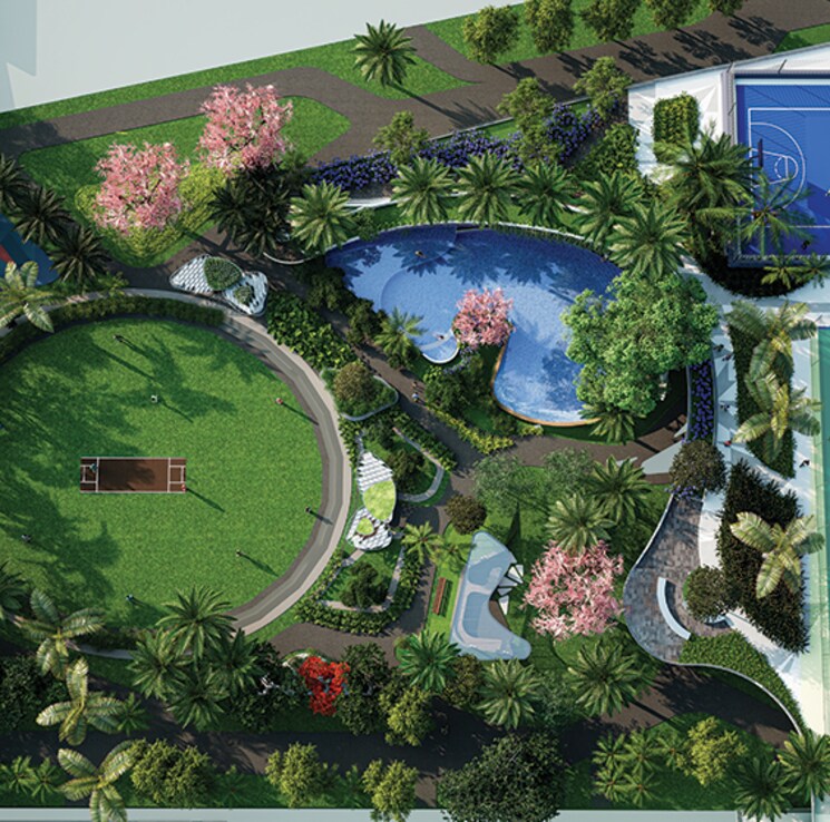 Garden, runwal-lands-end 2 Bedroom 508 Sq.Ft. Apartment In Kolshet Thane 9306307