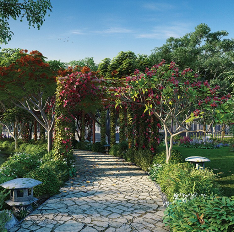 Garden, runwal-lands-end 2 Bedroom 508 Sq.Ft. Apartment In Kolshet Thane 9306307