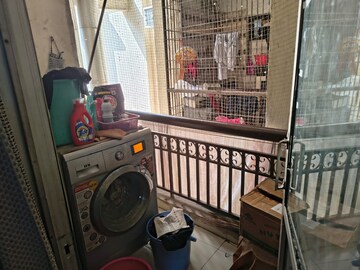 Balcony in 3 BHK Apartment at Shipra Sun Tower, Shipra Suncity – for Sale