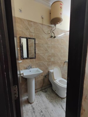 Bathroom in 1 BHK Builder Floor at Sushant Lok ii – for Rent