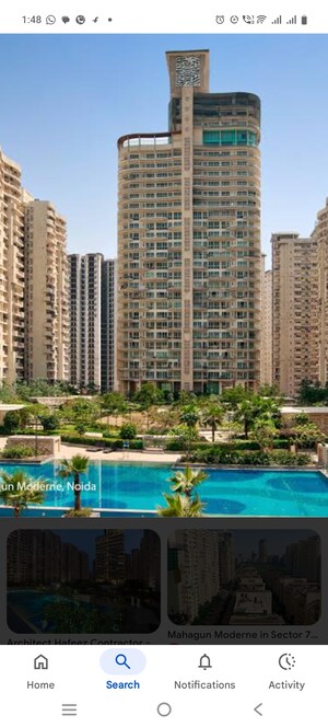 Swimming Pool in 4 BHK Apartment at Mahagun Moderne, Sector 78 – for Sale