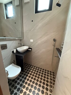 Bathroom in 2 BHK Builder Floor at Lajpat Nagar ii – for Rent