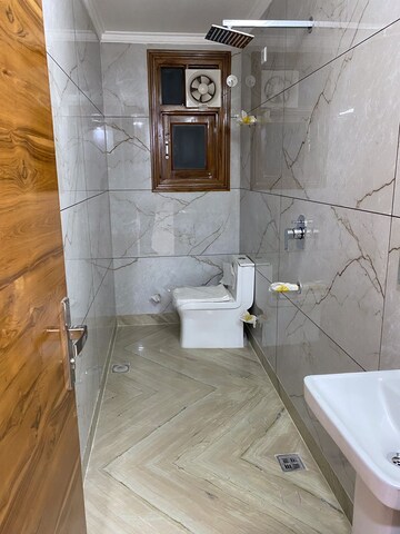 Bathroom in 3 BHK Builder Floor at Vasant Kunj Enclave – for Rent
