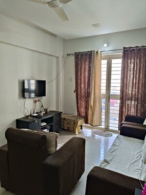 Living Room in 2 BHK Apartment at Lanke Palm Avenue, Wakad – for Rent