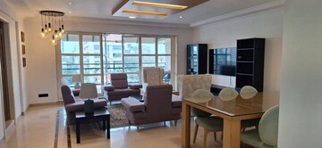 Living Room in 4 BHK Apartment at Juhu Scheme, Juhu – for Rent