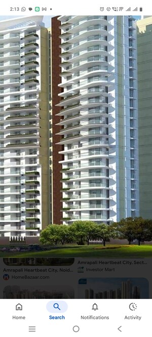 3 BHK Apartment For Rent in Amrapali Heartbeat City, Sector 107