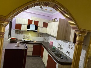 Kitchen in 2 BHK Builder Floor at Ansal Palam Triangle, Palam Vihar Extension – for Rent