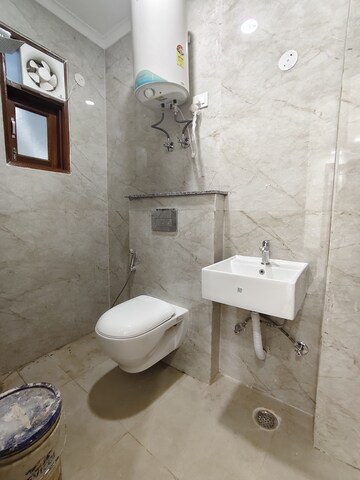 Bathroom in 3 BHK Apartment at Freedom Fighters Enclave – for Rent