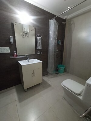 Bathroom in 3 BHK Apartment at Freedom Fighters Enclave – for Rent