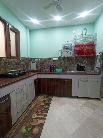 Kitchen in 3 BHK Apartment at Freedom Fighters Enclave – for Rent
