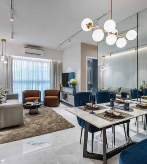 Living Room in 2 BHK Apartment at Ashford Royale, Nahur – for Sale