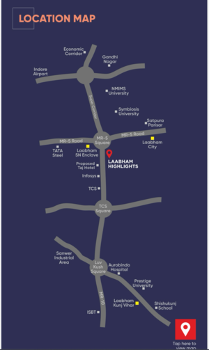  Office Space – Map Location View at Bada Bangarda - for Sale