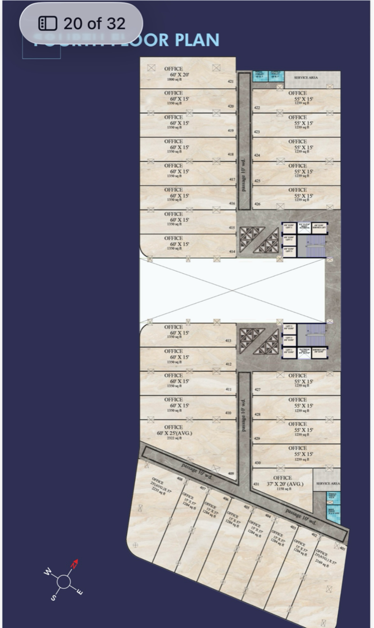 Floor Plan, bada bangarda Commercial Office Space 1250 Sq.Ft. In Bada Bangarda Indore 9306898