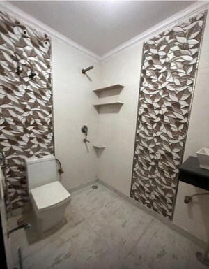 Bathroom in 1 RK Builder Floor at Saket – for Rent