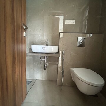 Bathroom in 2 BHK Apartment at Shree Anand Royal Court, Thergaon – for Rent