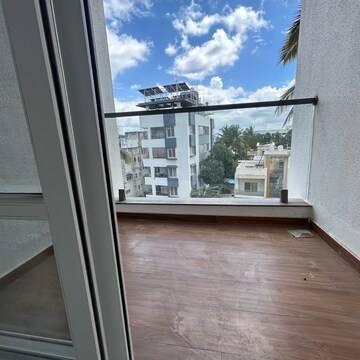 Balcony in 2 BHK Apartment at Shree Anand Royal Court, Thergaon – for Rent