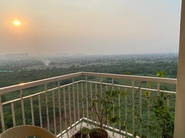 Balcony in 3 BHK Apartment at Amrapali Riverview, Amrapali Leisure Valley – for Rent