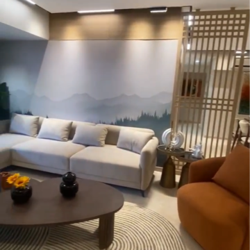 Living Room in 3 BHK Apartment at Santacruz Triveni CHS, Santacruz West – for Sale