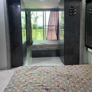 Bedroom in 2 BHK Apartment at Goodwill Paradise, Kharghar Sector 15 – for Rent