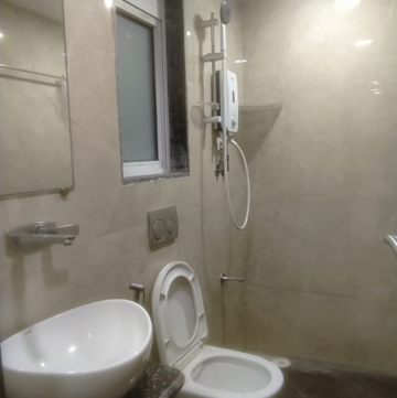 Bathroom in 2 BHK Apartment at Srishti Samarth, Bhandup Industrial Area – for Rent
