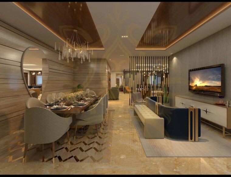 Living Room, dlf-privana-south 4 Bedroom 3577 Sq.Ft. Apartment In Sector 76 Gurgaon 9307098