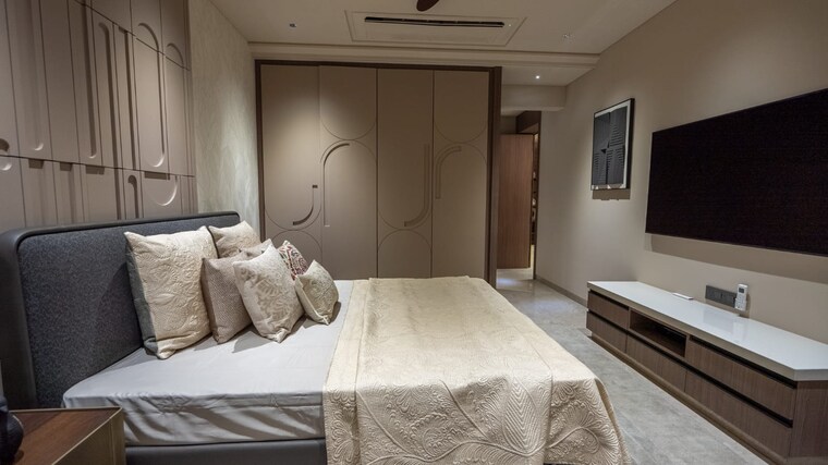 Bedroom, viman nagar 3 Bedroom 1546 Sq.Ft. Apartment In Viman Nagar Pune 9307156