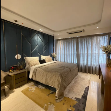 Living Room in 4 BHK Apartment at INS Tower, G Block Bkc – for Sale