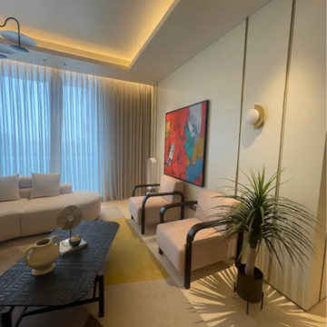 Living Room in 3 BHK Apartment at INS Tower, G Block Bkc – for Sale