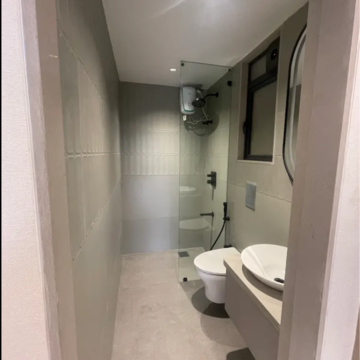 Bathroom in 2 BHK Apartment at Elite CHS Bandra, Gandhi Nagar – for Sale